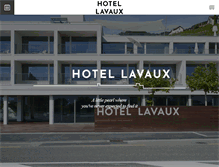Tablet Screenshot of hotellavaux.ch